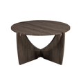 thumbnail image 4 of Walker Edison Table Basse Ronde en Bois avec Base Croisée Ouverte, Frêne Cérusé, 4 of 6
