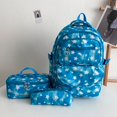 thumbnail image 4 of 3Pcs School Backpack Set Star Printed with Lunch Bag & Pencil Case (Pink), 4 of 9