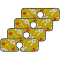 thumbnail image 3 of 3 Pcs SKYSONIC Faucet Absorbent Mat Cute Baby Bunnies Flowers and Hearts Washable Counter Drying Pads Behind Faucet for Kitchen Bathroom, 3 of 7