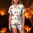thumbnail image 2 of 12-13 Years Teen Halloween Pajama Set Long Sleeve Pants Sleepwear Outfits Halloween Pajama Set Princess Pajamas, 2 of 5