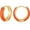 Orange, variant on Mesovor Women Small Hoop Earrings 18K Gold Plated Hypoallergenic Cute Enamel Huggie Earring Gifts