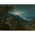 thumbnail image 3 of Marten Van Valckenborch 18x15 Black Modern Framed Museum Art Print Titled - The Reconciliation of Jacob And&nbsp;Esau (1595), 3 of 5