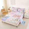thumbnail image 2 of Erosebridal 3D Bowknot Print Queen Sheet Sets For Bowtie Lover,Dreamy Princess Style Kids Bed Set 4-Piece, 2 of 6