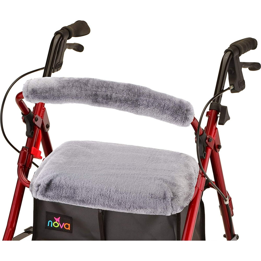 NOVA Rollator Walker Seat & Back Cover, Removable & Washable, "Grey