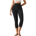 thumbnail image 4 of Athlemo Women's High-Waisted Tummy Control Anti-Cellulite Capri Leggings, 4 of 8