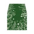 thumbnail image 2 of Steadline St. Patrick's Day Table Runner,183cm Green Clover Pattern Linen Table Cover,Heat Resistant Dining Table Decor,Irish Themed Party Table Setting, 2 of 7