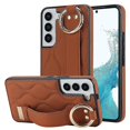 thumbnail image 1 of Funda de PU con anillo de cobertura total antideslizante para Samsung Galaxy S22 con pulsera, 1 of 5