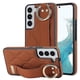 thumbnail image 1 of Funda de PU con anillo de cobertura total antideslizante para Samsung Galaxy S22 con pulsera, 1 of 5