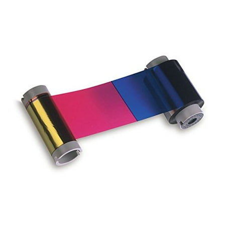 Fargo Hdp5000 Magnetic Stripe - 84052 Fargo YMCKK Color Ribbon with 2 Resin Black Panels for HDP5000 Printers - 500 cards/roll