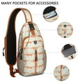 thumbnail image 2 of Geometric dog pattern Abstract dog art Minimalist dog design Print Crossbody Daypack Travel Daypack, Adjustable Shoulder Strap, Lightweight and Durable, Fashionable appearance, Ideal for short trips,, 2 of 6