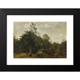 thumbnail image 2 of Jean-Baptiste-Camille Corot 18x14 Black Modern Framed Museum Art Print Titled - Limousin Wood Edge, 2 of 5