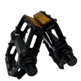 thumbnail image 1 of Ensemble de 2 Pcs de Pédales Pliables pour Vélo, Pédales à Roulement de Vélo Non Routier avec Sangle Réfléchissante, Pièces de Bicyclette, 1 of 5