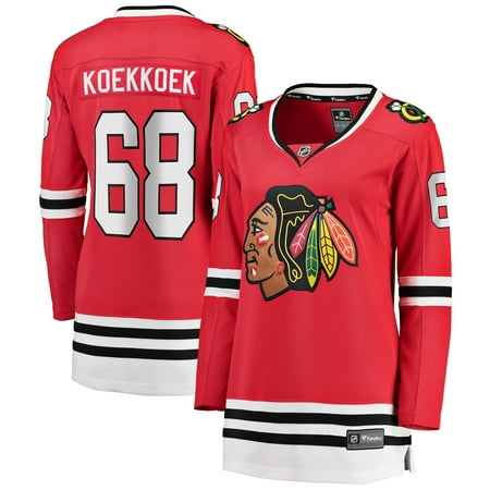- Slater Koekkoek Chicago Blackhawks Fanatics Branded Women's Home Breakaway Player Jersey - Red