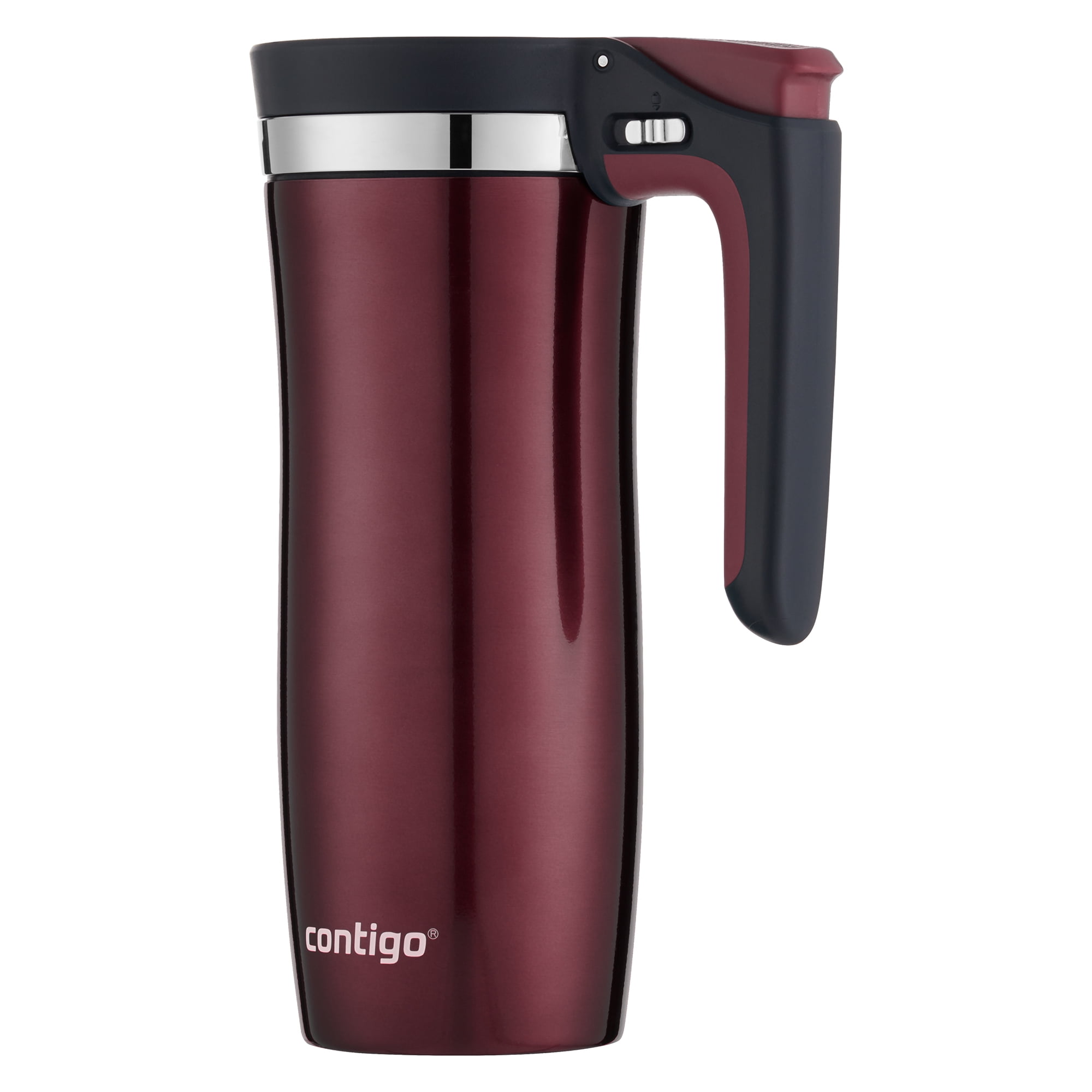 Contigo® Stainless Steel Vacuum-Insulated Mug with Handle and Splash-Proof  Lid, Licorice, 14 oz