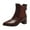 Brown, variant on Beige Women Boots Pointed Toe Chunky Heel Comfortable Walking Shoes For Everyday Use Durable Material