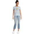 thumbnail image 5 of Main Character Energy Women's Juniors Graphic Tee with Short Sleeves, Sizes XS-XXXL, 5 of 5
