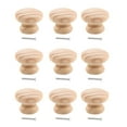 thumbnail image 2 of Raindrops 9pcs Wood Cabinet Pulls Wardrobe Knobs for Dresser Cupboard, 2 of 6