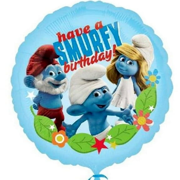 Smurfs 'Have a Smurfy Birthday' Foil Mylar Balloon (1ct)