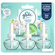 Glade PlugIns Refills Air Freshener, Dewdrop Petals, 1.34 oz, 5 Refills