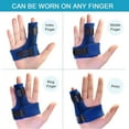 thumbnail image 2 of Finger Brace, Trigger Finger Splint For Index Middle Ring Pinky Finger Arthritis Pain, Tendon Injury, Broken Mallet Finger Stabilizer Supports For Dis, 2 of 3