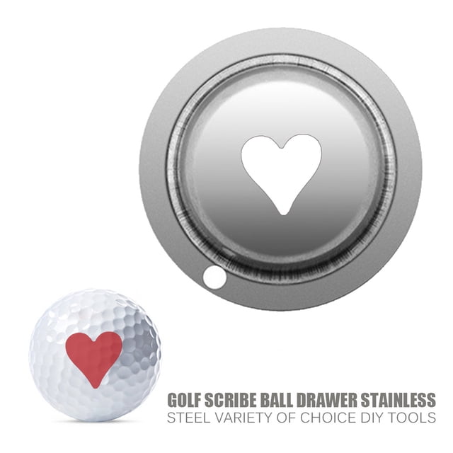 Herramienta para marcar con marcador de golf de acero inoxidable, herramienta para marcar con letras, dibujos animados, múltiples patrones