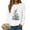 White, variant on larppty Christmas Sweatshirt Women Cute Xmas Tree Snowman Print Graphic Pullover Sweater Winter Tops Party Casual Crewneck Clothes （Brown, L）
