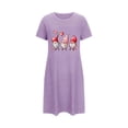 thumbnail image 5 of Jamicy Modest Sleep Dresses for Women Gifts for Women Women's Nightgown Cute Print Sleep Shirts Soft Nightshirt Lightweight Pajamas Dress, 5 of 5