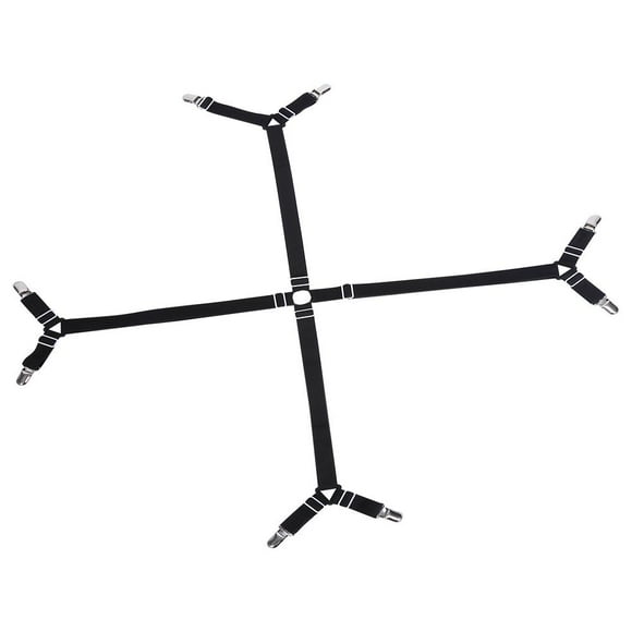 Sonew Sheet Straps, Bed Sheet Fasteners Suspenders,Elastic Crisscross Bed Mattress Sheet Straps Clips Triangle Grippers Holder Fasteners Suspender