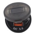 thumbnail image 1 of CarLED Voltmeter Button Switch Dual QC 3.0 Fastfor 1 2 3 Series EU Plug, 1 of 7