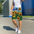 thumbnail image 2 of KLL Landscape With Sunflowers for Men's 1-Pack Shorts,Sleep Pajama Shorts for Men Soft Pj Shorts Men's Pajama Bottoms Sleepwear -XX-Large, 2 of 7