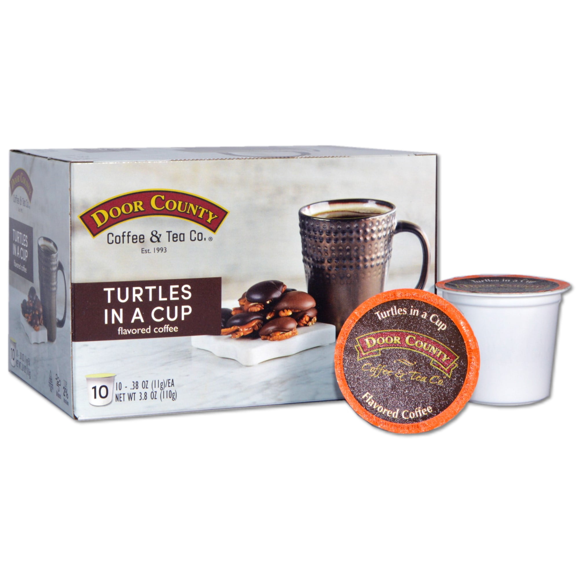 Door County Coffee Turtles in a Cup, Chocolate, Caramel and Toasted