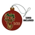 thumbnail image 2 of Oh Deer Dear Christmas Holidays Funny Wood Christmas Tree Holiday Ornament, 2 of 6