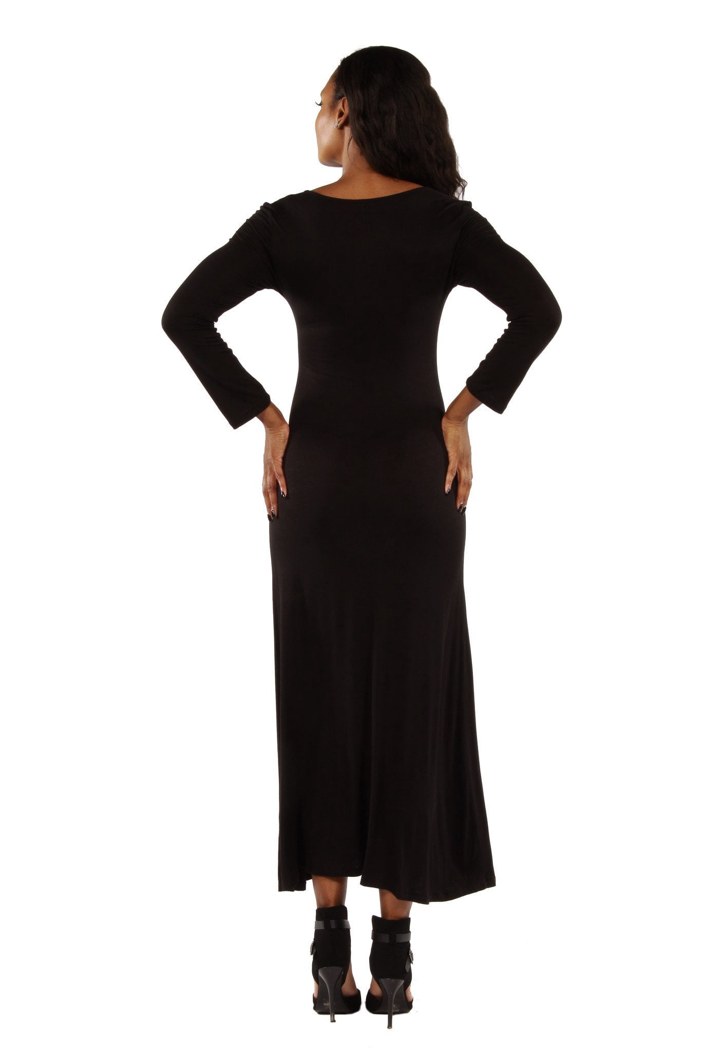 Women's Like a Cool Drink of Water Black Maxi Dress
