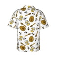 thumbnail image 3 of Daiia Honey Hawaiian Shirt for Men Gentle Cotton Regular Short Sleeve Casual-3X-Large, 3 of 9