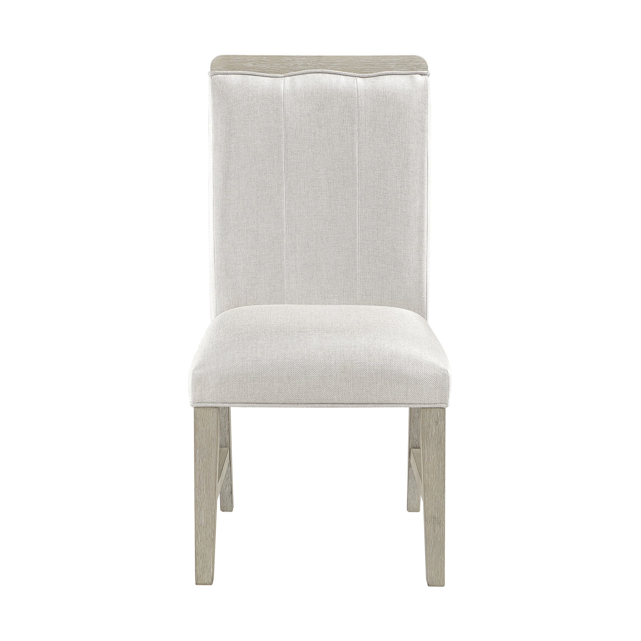 OakvillePark Vellum Modern Textured Fabric Dining Chairs, Beige (Set of 2)
