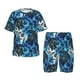thumbnail image 1 of Fotbe Turtle，Shell Algae Starfish Coral Pijama Estampada de 2 Piezas para Niños – Ropa de Dormir de Manga Corta Cómoda para Niños y Niñas, Camiseta y Shorts de Algodón-X-Large, 1 of 6