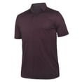 thumbnail image 1 of Monterey Club Men's Clayton Pinstripe Performance Golf Polo Shirt #1664, 1 of 2