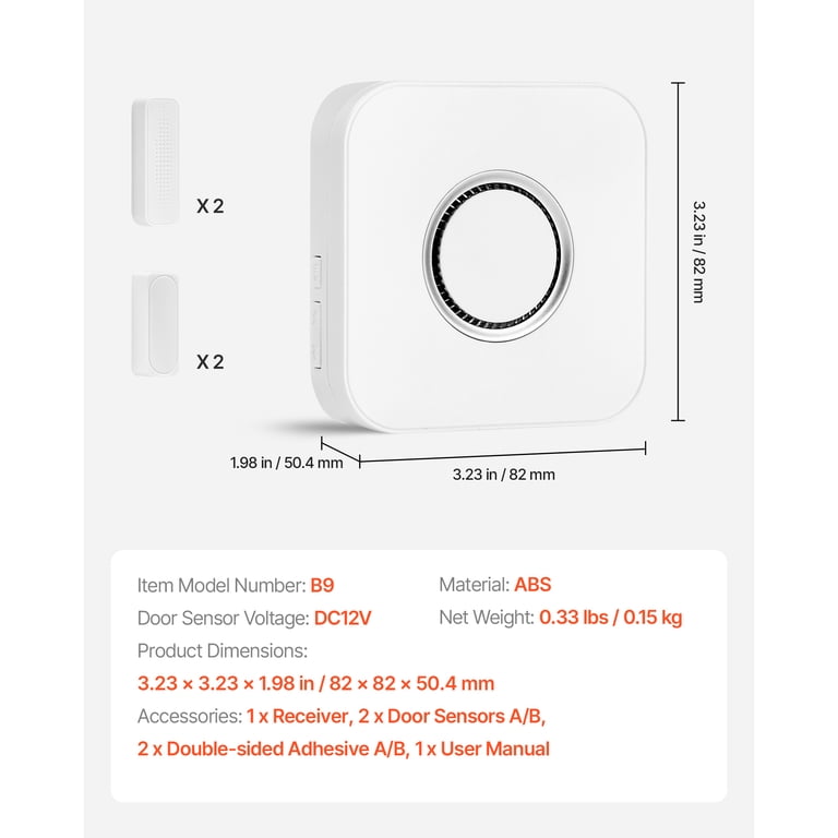 KFFKFF Wireless Door Chime with 656 ft Range photo 7