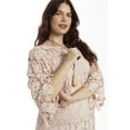 thumbnail image 4 of June & Vie Women's Plus Size Bell-Sleeve Lace Midi Dress, 4 of 4