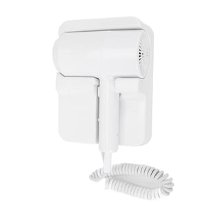 Wall Mounted Hair Dryer, 1300W 20000 RPM High Speed Brushless Motor Restroom Professional Blow Dryer with 2 Temp Settings Low Noise Styling HairDryer for Salon