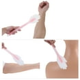 thumbnail image 4 of Unique Bargains Portable Scraper Long palm Manual Massager Tool 15.75"x3.15" 1 Pc Striped handle Pink, 4 of 6