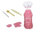 thumbnail image 1 of Jindong 7pcs Play Set Role Pretend and Kit Baking Cooking Costume Kids Kitchen Apron Hat Education, 1 of 4