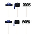 thumbnail image 3 of 24 Pcs Double Sided 2025 Graduation Party Centerpiece Sticks, Graduation Table Decorations for Class of 2025 (Blue), 3 of 7