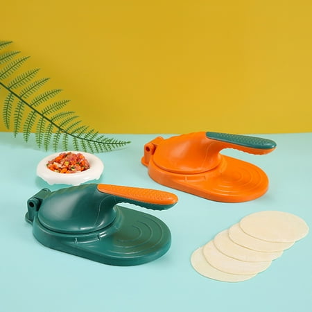 

GXSR Magic Dumpling Maker Kit Mold Ravioli Empanadas Momos Gyozas Pot Stickers Jamaican Beef Patties Pierogi and Calzones - Wonton Dough Press and Pasta Making Tools