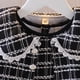 thumbnail image 4 of Vestido Para Niñas, Ropa Para Niñas Pequeñas, Conjunto De Falda A Cuadros Para Niños Pequeños, Chaqueta De Manga Larga, Abrigo, Vestido De Fiesta Negro Odeerbi LM103-4507, 4 of 5