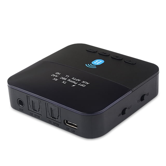 Recipiente de transmisor compatible con Bluetooth recargable portátil inalámbrico 1 Arrastre 2 velocidad rápida de transmisión de música OFICINA OFICINA 3.5mm Speravity EL005799-00B