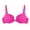 Rose Red, variant on Women Bra Push Up Wired Padded Adjustable Elastic Soft Breathable Anti-snagging Solid Color Lady Brassiere Underwear