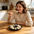 thumbnail image 2 of Plastic Chip and Dip Serving Divided Serving Trays,Stackable Trays with Sauce Compartment,Appetizers and Cheeses Serving Platter Compartment Dish for Dumpling,Snack,Fruit,Veggies and More (Black), 2 of 4