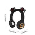 thumbnail image 3 of Bluetooth Headphones for Kids, Halloween Fluffy Spider Wireless Headphones, Volume Reduced Kids Foldable Earphones for School, Home, or Travel, 3 of 5