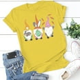 thumbnail image 1 of Hauts d'Été pour Femmes Grande Taille Femmes Décontracté Imprimé Manches Courtes Col Rond T-Shirt Ample Blouse Hauts Col en V T-Shirt Femmes en Liquidation, 1 of 3